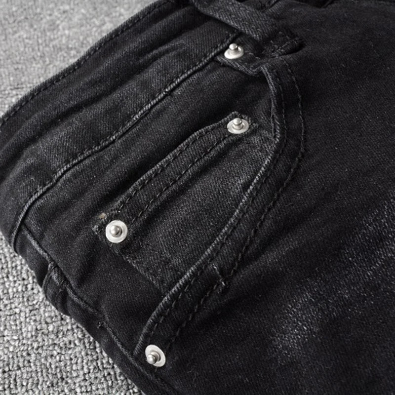 Black Bandana Denim