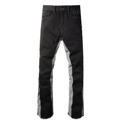 Flared Denim - Black & Gray