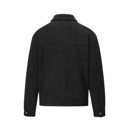 Suede Work Jacket - Black