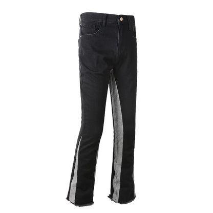 Flared Denim - Black & Gray